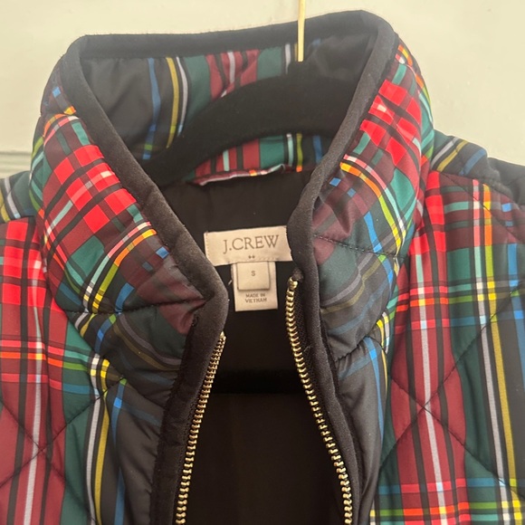 J. Crew Tartan Plaid Quilted Vest - Picture 2 of 2